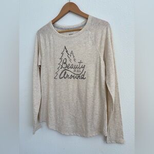 Women’s Small long sleeve cream shirt